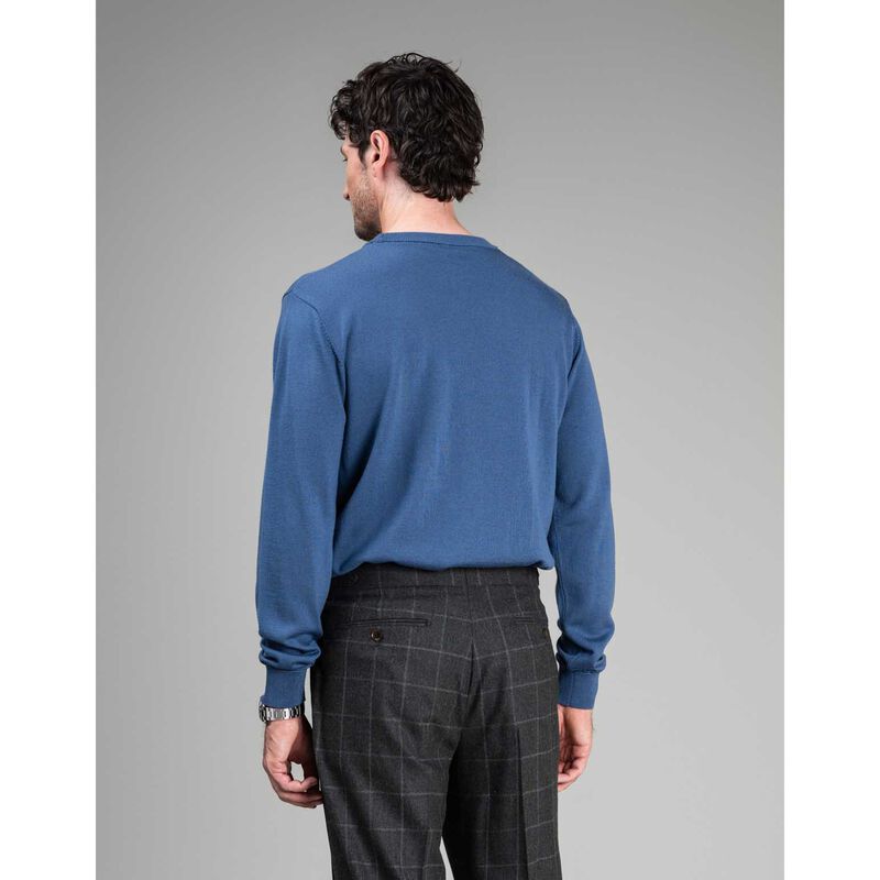 Rembrandt Naseby Vintage Blue Crew Neck Jersey image number 1